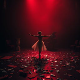 In the crimson light of a fading day, ballerina Lilith is displayed at a brutal auction, lost in the labyrinths of fate