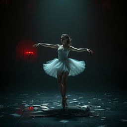 In the deep crimson light of a fading day, ballerina Lilith is displayed at a brutal auction, lost in the labyrinths of fate