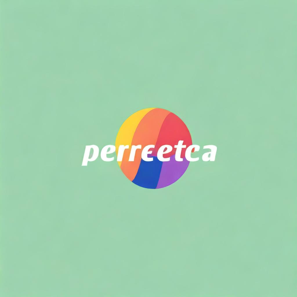 A modern, vibrant logotype for a fabric retail store named 'Perfecta'