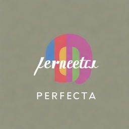 A modern, vibrant logotype for a fabric retail store named 'Perfecta'