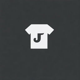 A creative logo design featuring the letter 'T' transformed into a T-shirt