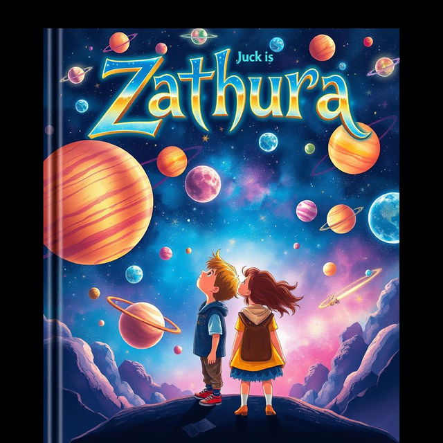 A beautifully illustrated cover design for a fantasy book titled 'Zathura'