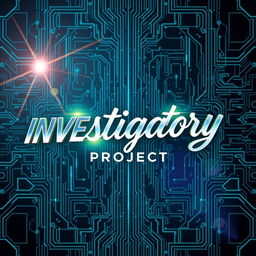 An eye-catching title for an investigatory project, creatively designed with a blend of modern and artistic elements