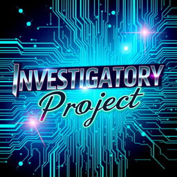 An eye-catching title for an investigatory project, creatively designed with a blend of modern and artistic elements