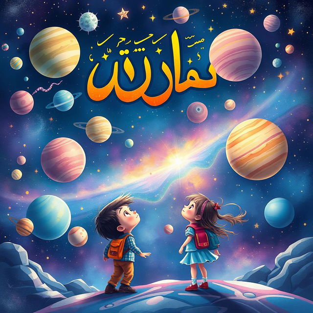 A beautifully illustrated cover design for a fantasy book titled 'زاثورا' (Zathura in Arabic)