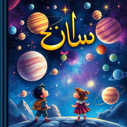A beautifully illustrated cover design for a fantasy book titled 'زاثورا' (Zathura in Arabic)