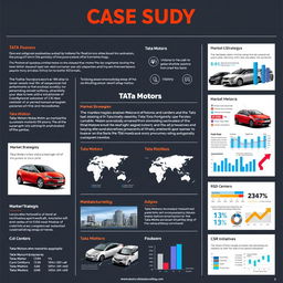 A detailed case study showcasing Tata Motors, highlighting its history, growth trajectory, product diversification, and innovation in the automotive industry