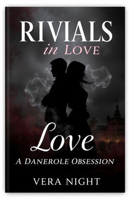 A book cover design for 'Rivals in Love: A Dangerous Obsession' by Vera Night featuring a dark and moody theme