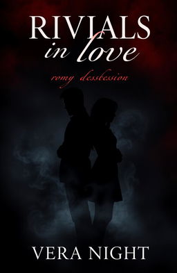 A book cover design for 'Rivals in Love: A Dangerous Obsession' by Vera Night featuring a dark and moody theme