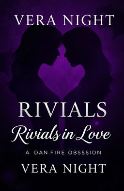 A captivating book cover for 'Rivals in Love: A Dangerous Obsession' by Vera Night