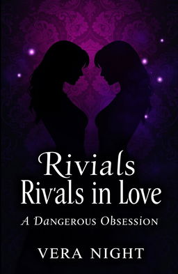 A captivating book cover for 'Rivals in Love: A Dangerous Obsession' by Vera Night