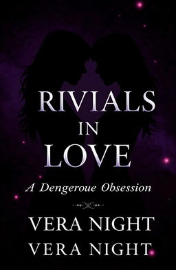 A captivating book cover for 'Rivals in Love: A Dangerous Obsession' by Vera Night
