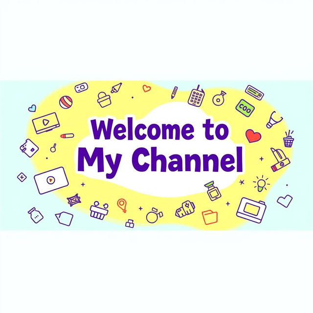 A vibrant and welcoming digital banner for a YouTube channel