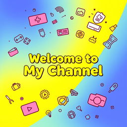 A vibrant and welcoming digital banner for a YouTube channel