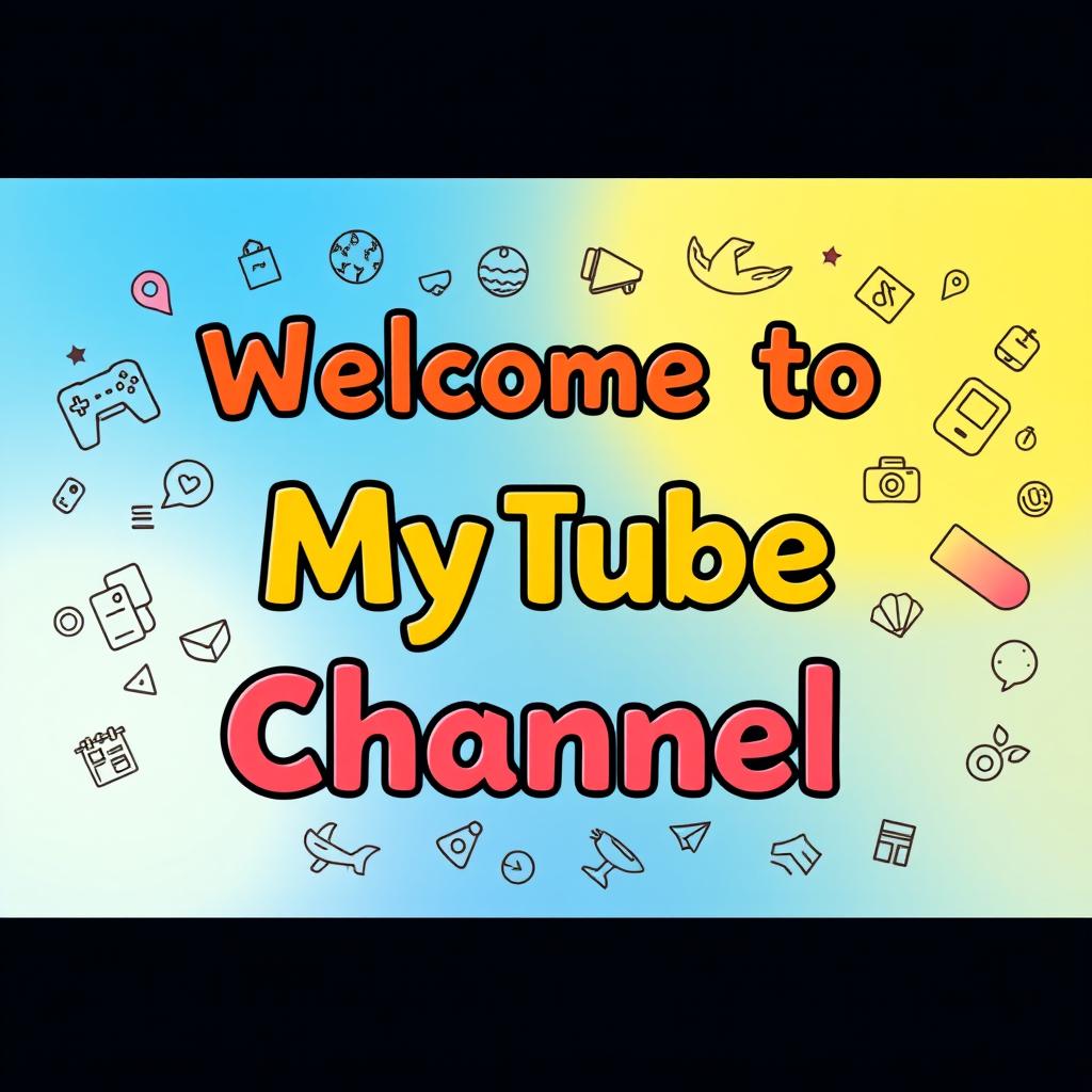 A vibrant and welcoming digital banner for a YouTube channel