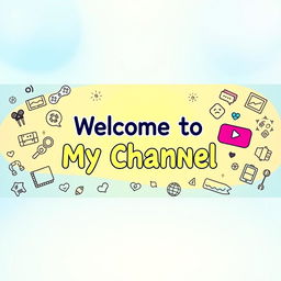 A vibrant and welcoming digital banner for a YouTube channel