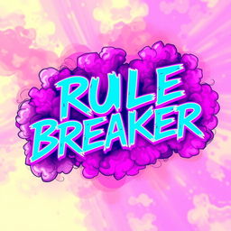 An eye-catching illustration of bold, distorted text that reads 'Rule Breaker'