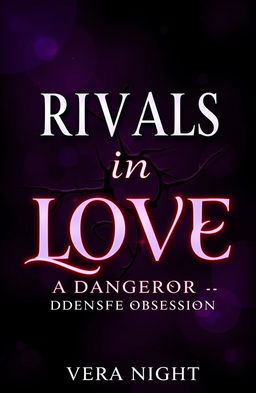 A visually striking book cover for "Rivals in Love: A Dangerous Obsession" by Vera Night