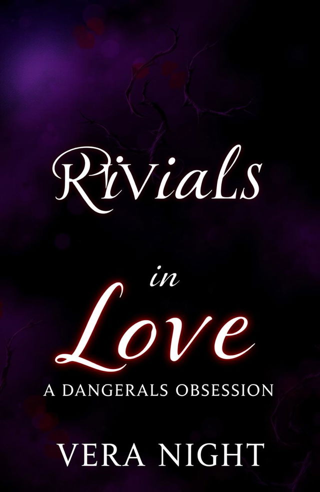 A visually striking book cover for "Rivals in Love: A Dangerous Obsession" by Vera Night