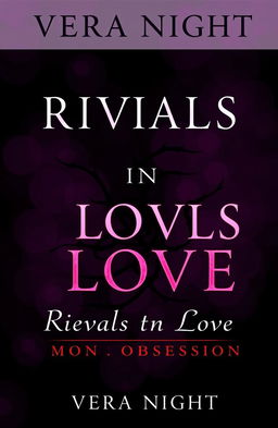 A visually striking book cover for "Rivals in Love: A Dangerous Obsession" by Vera Night