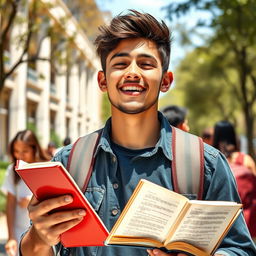 A vibrant college student studying business administration, with a passion for singing, writing lyrics, and reading BL novels