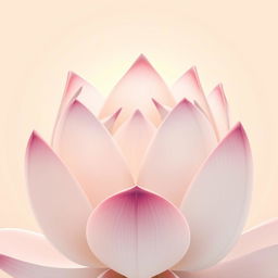 A close-up illustration of a blooming lotus flower, with the petals delicately unfurling to reveal a soft inner structure, symbolizing beauty and femininity
