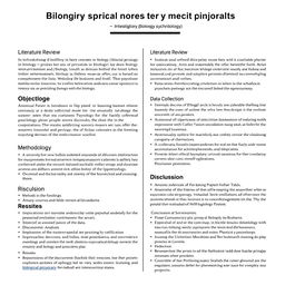A detailed and organized template for an investigatory project in biology focusing on the intersection with psychology