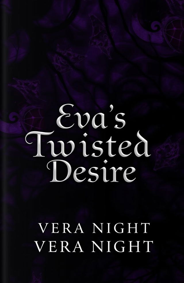 Book cover for "Eva's Twisted Desire" by Vera Night, featuring a dark and mysterious theme