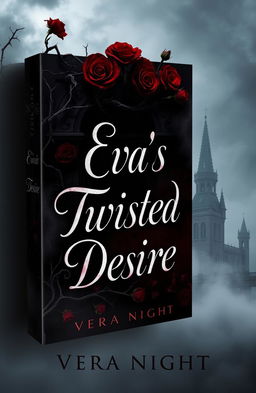 A captivating book cover design for "Eva's Twisted Desire" by Vera Night