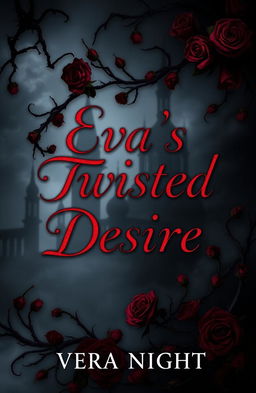 A captivating book cover design for "Eva's Twisted Desire" by Vera Night