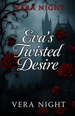 A captivating book cover design for "Eva's Twisted Desire" by Vera Night