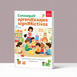 A book cover design for "Conseguir aprendizajes significativos: 30 años de educación infantil 0-3