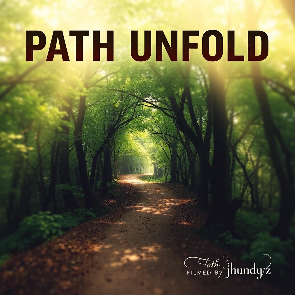 A captivating film poster for 'Path Unfold', featuring the title in bold, eye-catching typography at the top