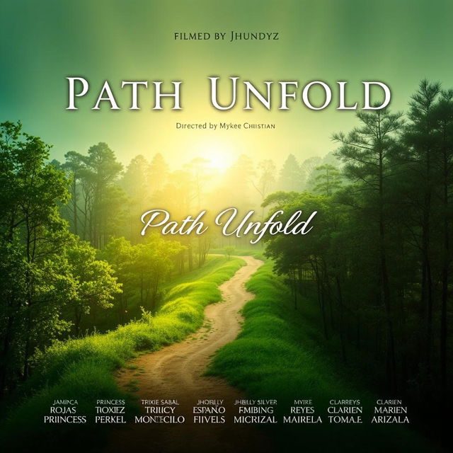 A captivating film poster for 'Path Unfold', featuring the title in bold, attention-grabbing typography at the top