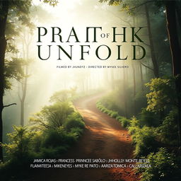 A captivating film poster for 'Path Unfold', featuring the title in bold, attention-grabbing typography at the top