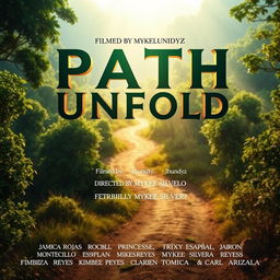 An engaging film poster for 'Path Unfold', featuring the title in bold, captivating typography