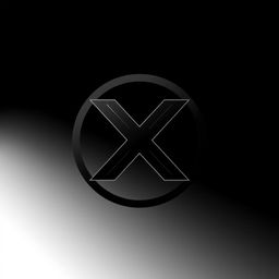 A sleek and modern logo design that features a bold black color scheme