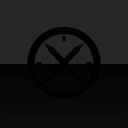A sleek and modern logo design that features a bold black color scheme