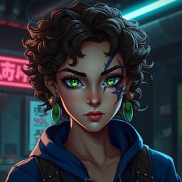 A female Arcane original character hailing from the shadowy streets of Zaun