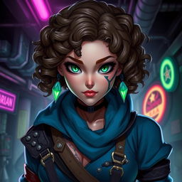 A female Arcane original character hailing from the shadowy streets of Zaun