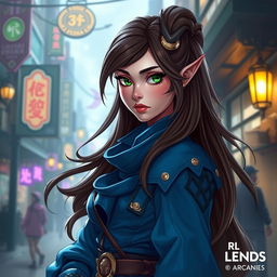 An original character (OC) designed in the Arcane style from League of Legends