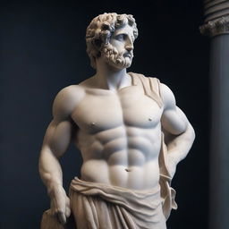 An image of a Greek statue, captured in high resolution