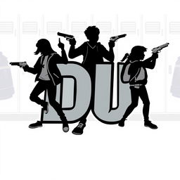 A logo design featuring the letters 'DU' crafted in a sleek, contemporary font