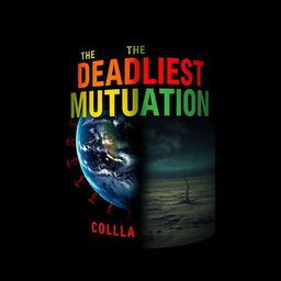 A book cover design for a novel titled 'The Deadliest Mutation'