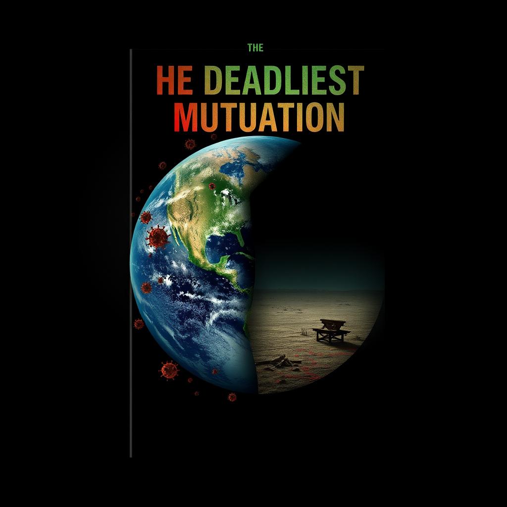 A book cover design for a novel titled 'The Deadliest Mutation'