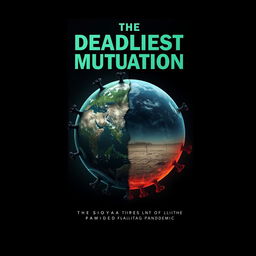 A book cover design for a novel titled 'The Deadliest Mutation'