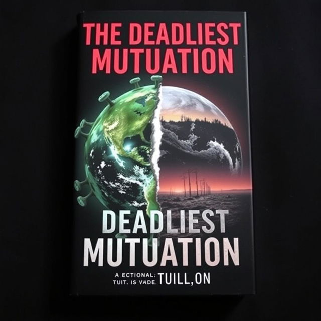 A book cover design for a novel titled 'The Deadliest Mutation'