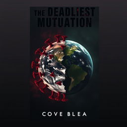 A book cover design for a novel titled 'The Deadliest Mutation'