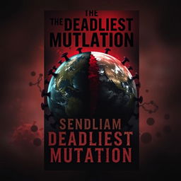 A book cover design for a novel titled 'The Deadliest Mutation'