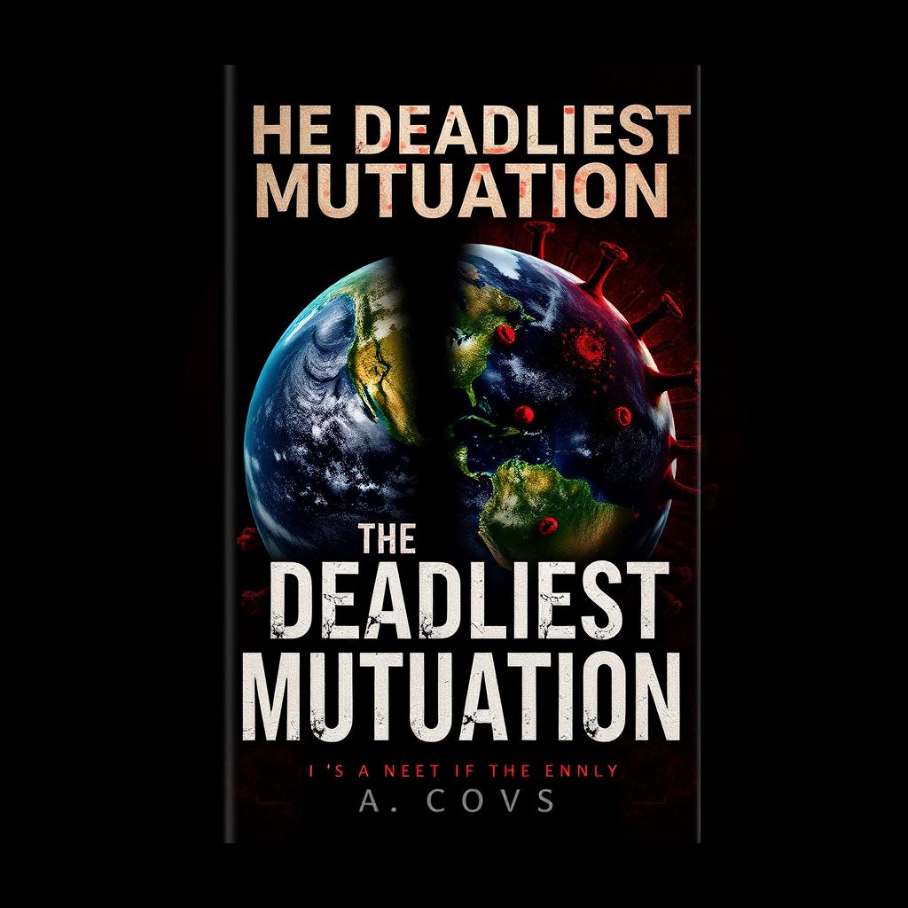 A book cover design for a novel titled 'The Deadliest Mutation'